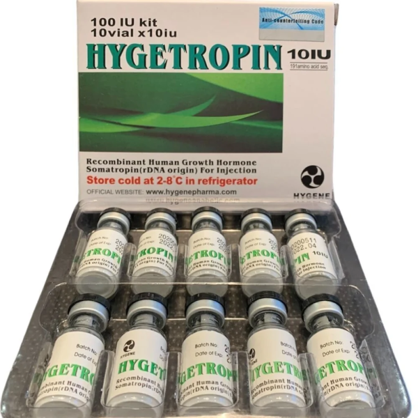 Where to Buy HYGETROPIN HGH 100IU KIT (10IU X 10 VIALS) in Australia. Hygetropin 1010 10 vials per kit is a synthetic 191 amino acid sequence identical to the human growth hormone produced naturally in the body by the pituitary. By being similar in structure to the body’s own HGH, there is no risk that the body will create antibodies to Hygetropin 810, 25 vials per kit