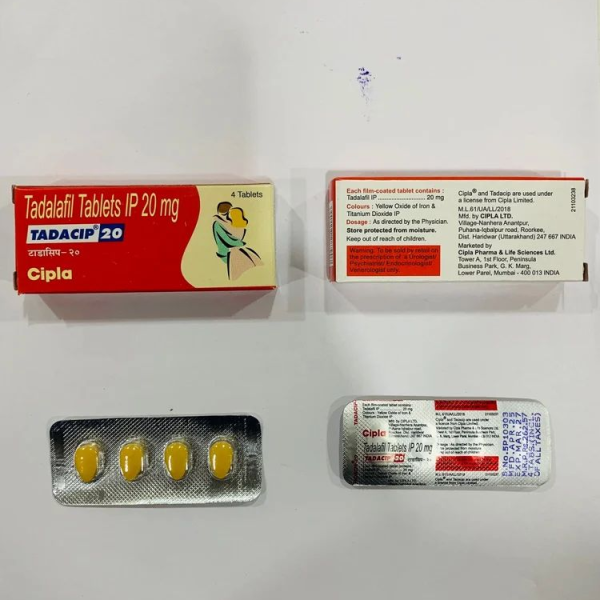 Buy Quality 20mg Tadacip Tadalafil Tablet