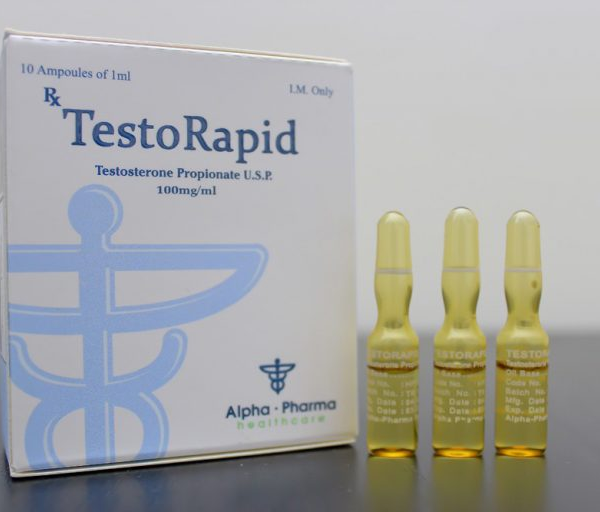 Testorapid is a pharmaceutical grade Testosterone Propionate manufactured by Alpha Pharma Healthcare. Testosterone Propionate is one of many variations of esterified testosterone, which is now available on the market. It’s an injection compound with a slower pace of release than testosterone itself without testosterone ester, but with a faster release than any other commercially available testosterone esters.