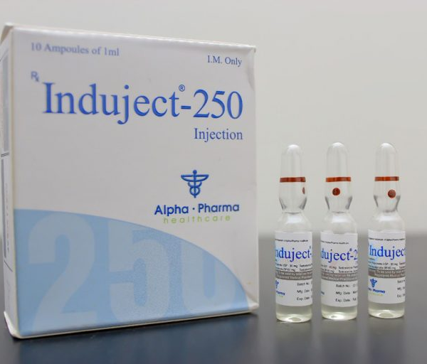 Induject-250 is a pharmaceutical grade oil-based mixture of four testosterone compounds manufactured by Alpha Pharma Healthcare.