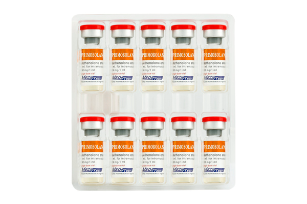 Primobolan Depot is a pharmaceutical grade Methenolone Enanthate (Primo) manufactured by Meditech. The effects of Primobolan Depot are for the most part similar to those of Primobolan tablets: moderate anabolic effect, slimming, and creation of quality lean muscle mass. Great product for fat burning and slimming. 10 x 1ml vials of Primobolan Depot Meditech Methenolone Enanthate 100mg/ml. Oil-based injectable.